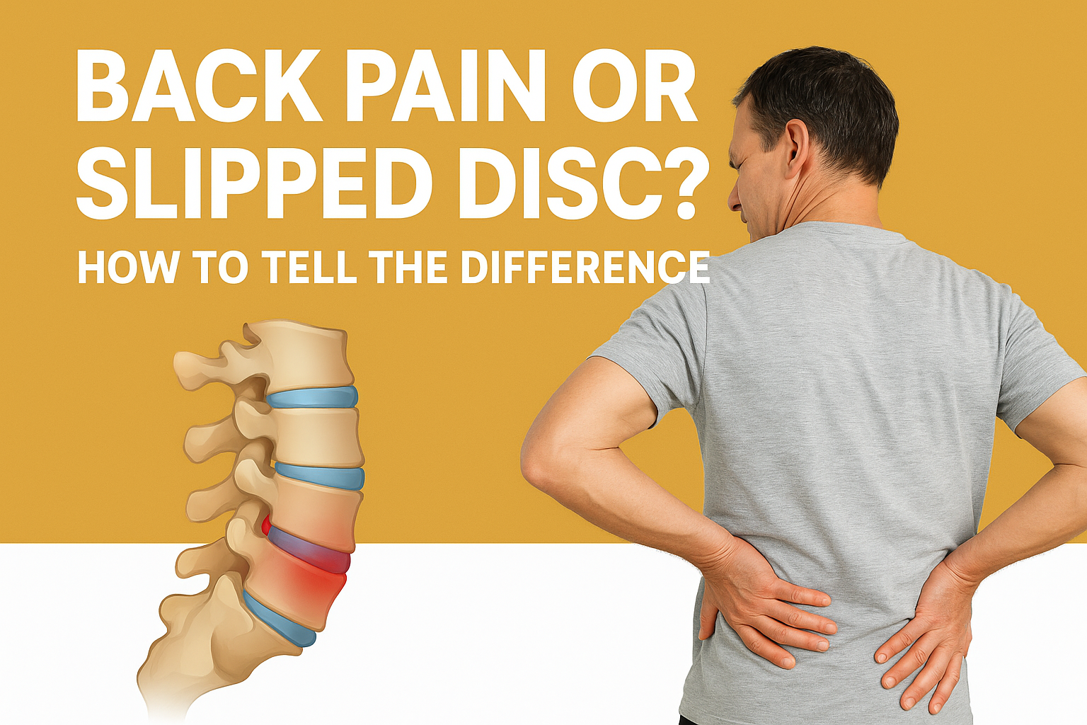 Back Pain or Slipped Disc?? : How to Tell the Difference